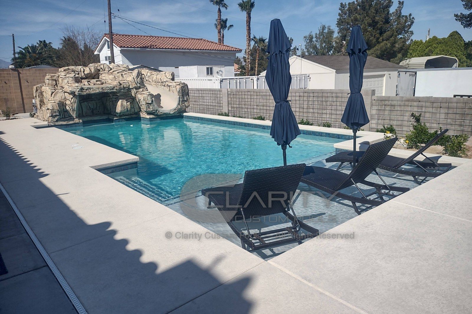 Pool built by Clarity in Southern Nevada
