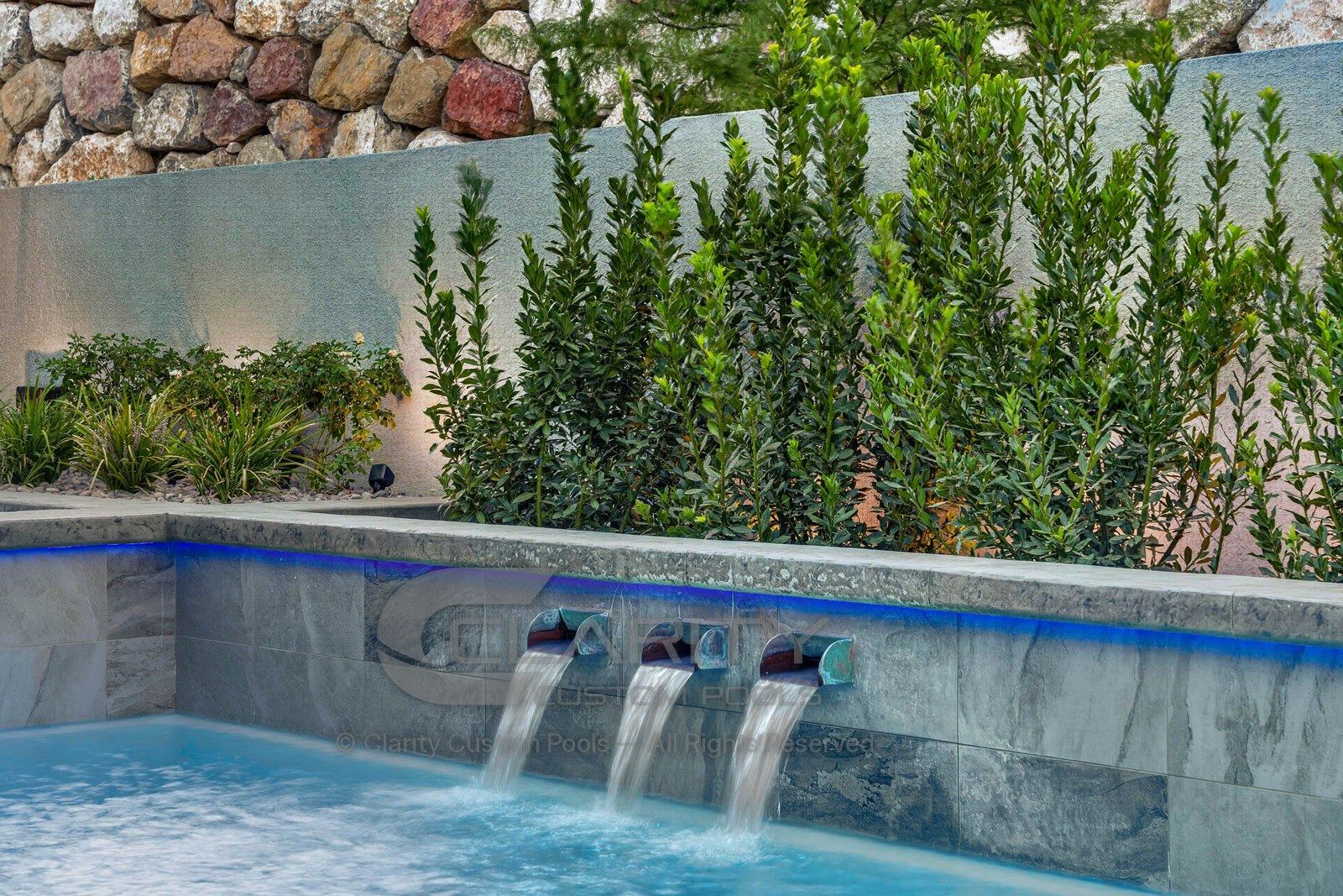 Pool built by Clarity in Southern Nevada