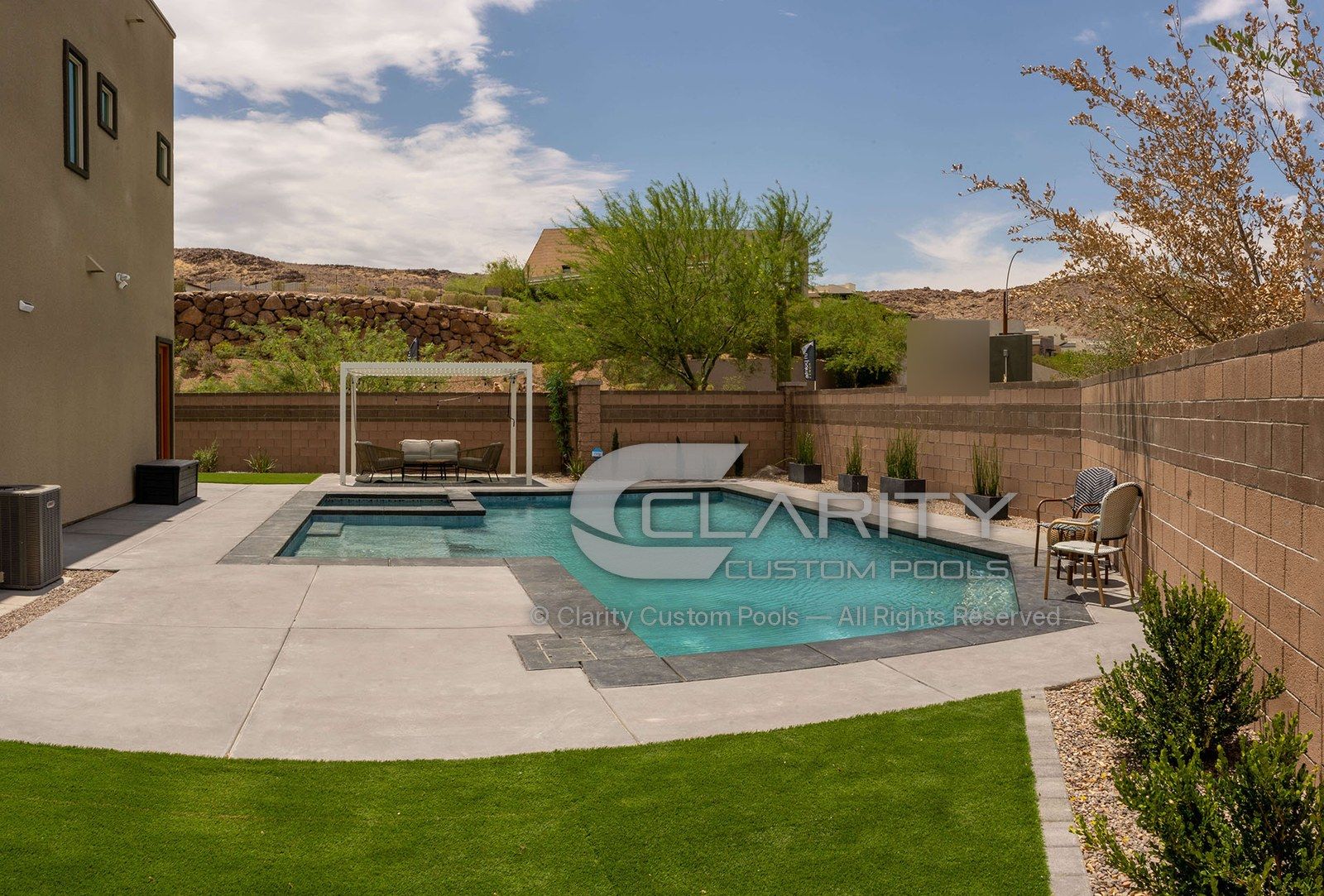 Pool built by Clarity in Southern Nevada